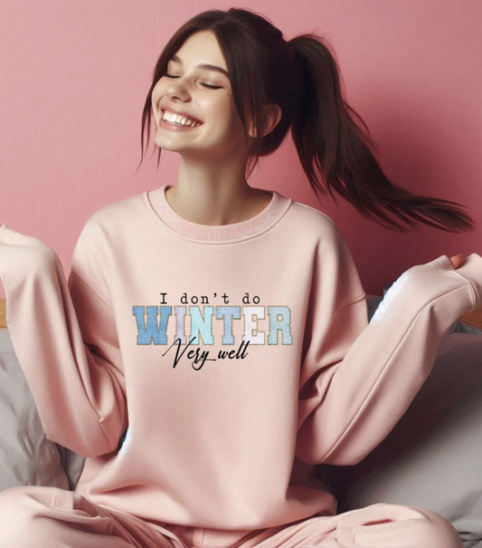 Winter, Glitter Screenprint