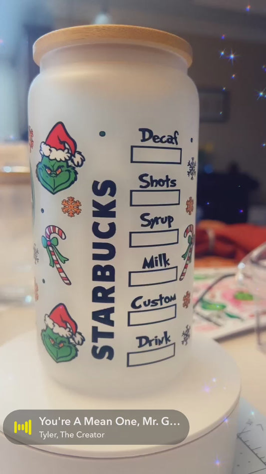 Green Guy Starbees Navidad 16 oz