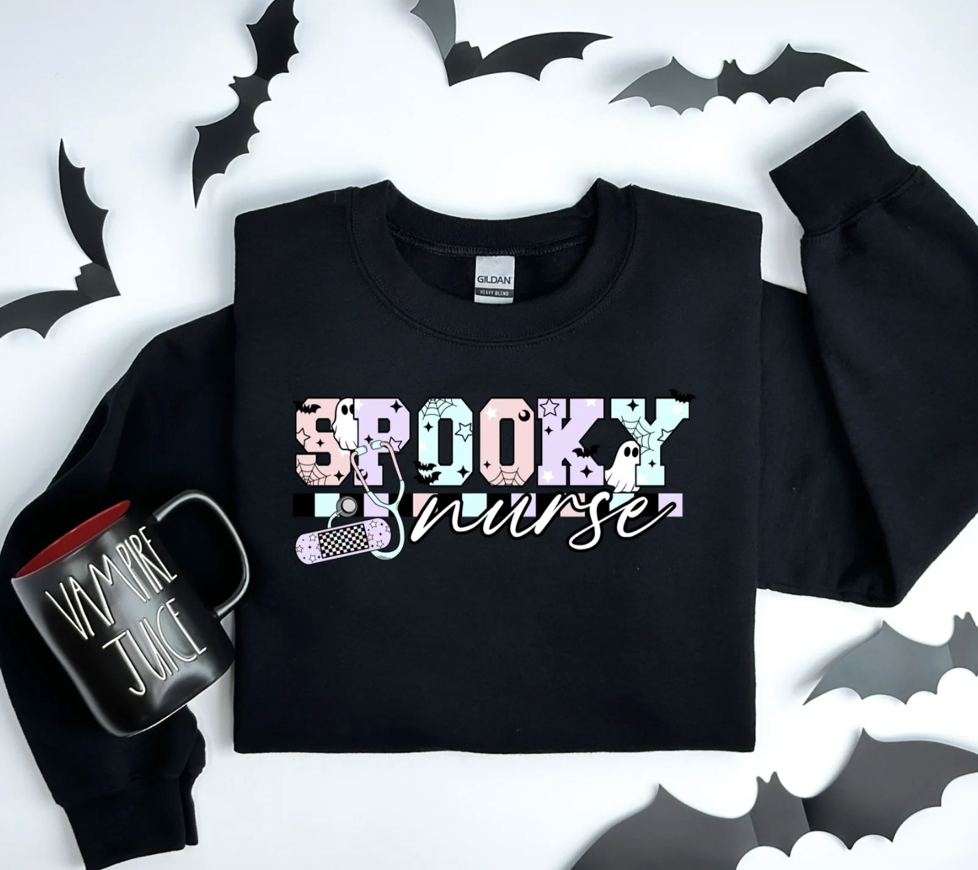 Spooky Nurse, Glitter Screenprint